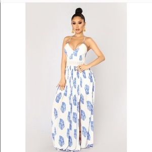 Holy slit maxi dress